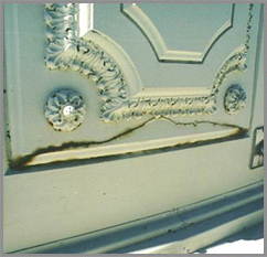 Damaged U.S. Capitol Dome